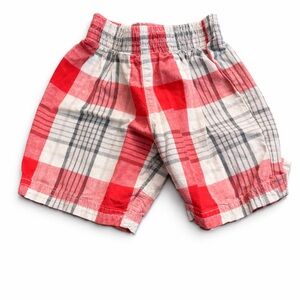 Carter's Red and White Plaid Kids Shorts